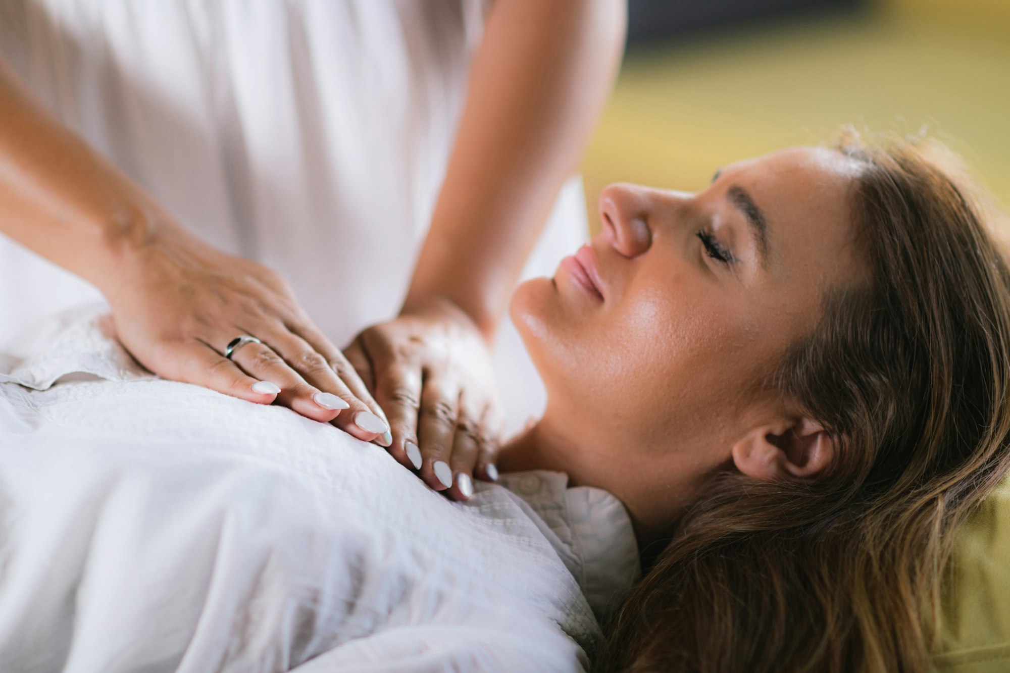 Reiki Session with Woman